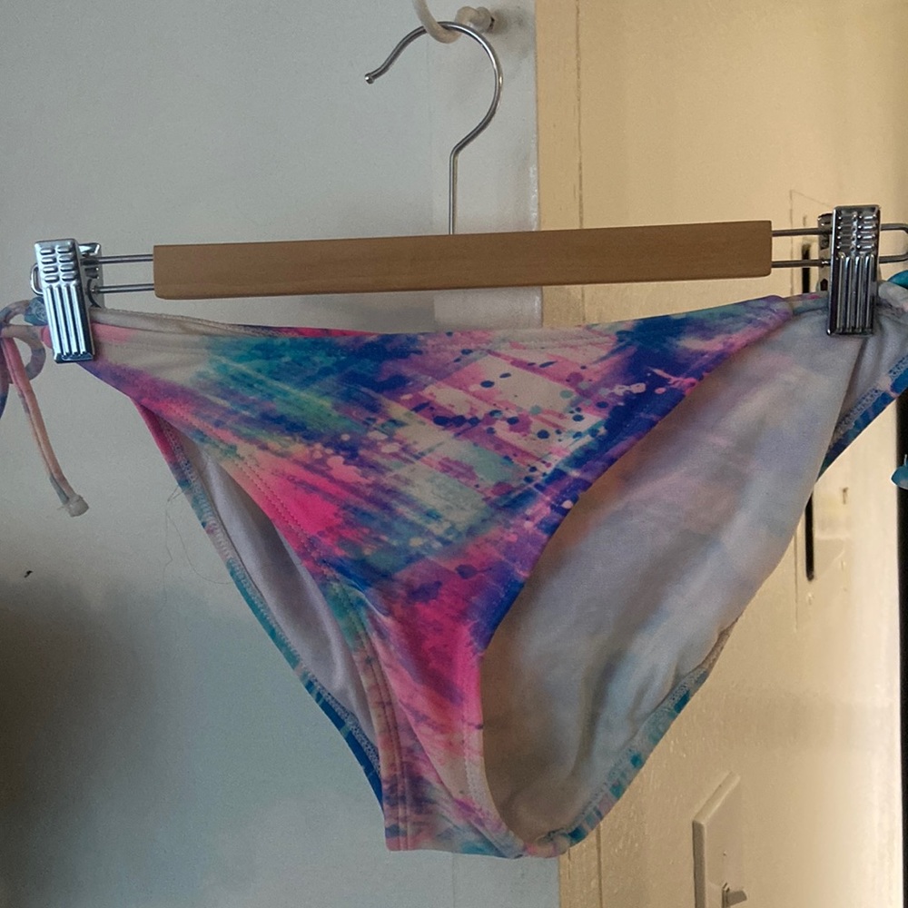 Tie Dye Bikini bottom with adjustable ties!